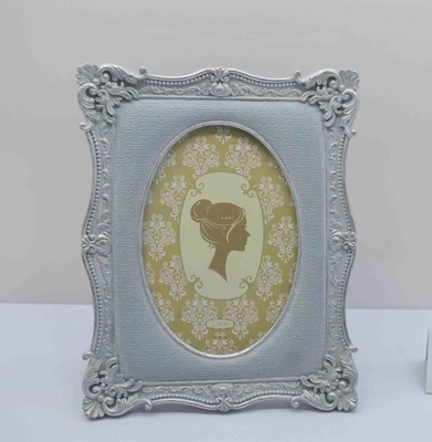 4×6 Inch European Carved Resin Photo Stand with Reinforced Corners - Durable Home Decor mounting photo